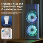 Rechargeable Double Mist Fan USB – Portable Mini Dual Spray Cooling Fan